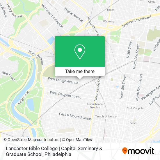 Lancaster Bible College | Capital Seminary & Graduate School map