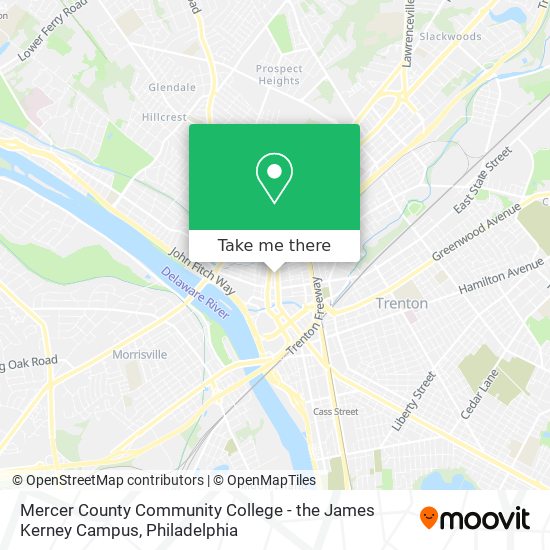 Mercer County Community College - the James Kerney Campus map