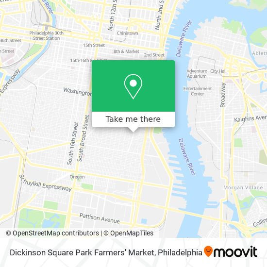 Dickinson Square Park Farmers' Market map
