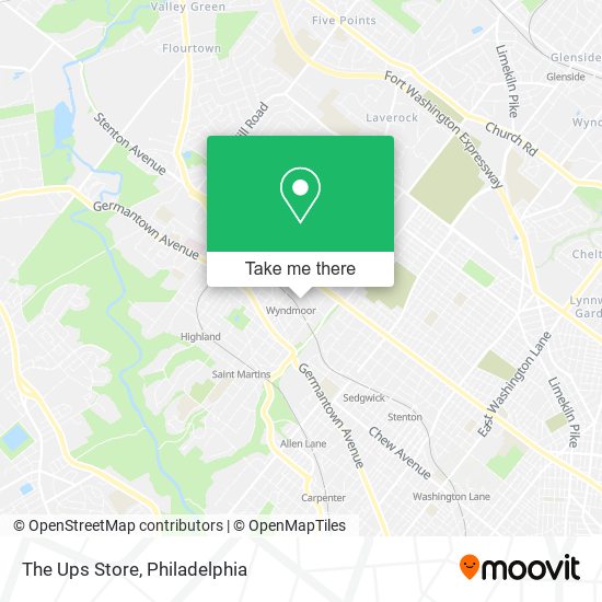 Mapa de The Ups Store