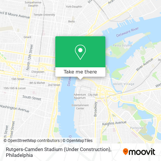 Rutgers-Camden Stadium (Under Construction) map