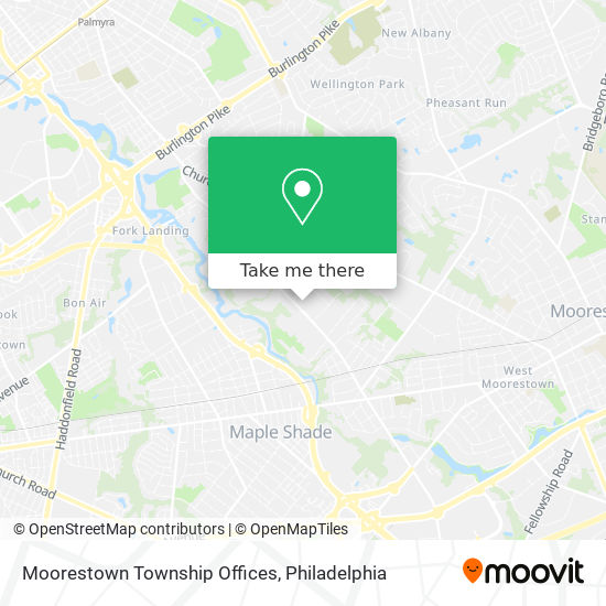 Moorestown Township Offices map
