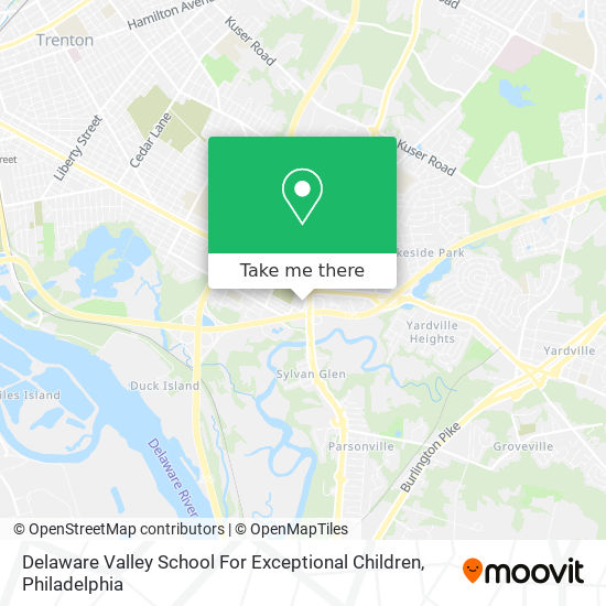 Mapa de Delaware Valley School For Exceptional Children