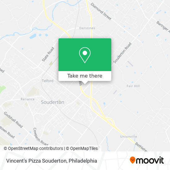 Mapa de Vincent's Pizza Souderton