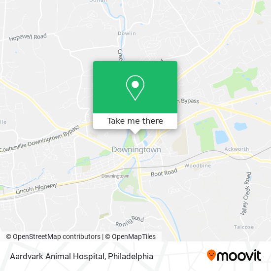 Mapa de Aardvark Animal Hospital