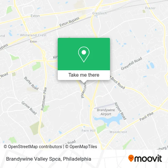 Brandywine Valley Spca map