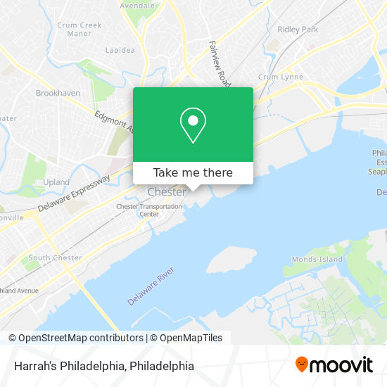 Mapa de Harrah's Philadelphia