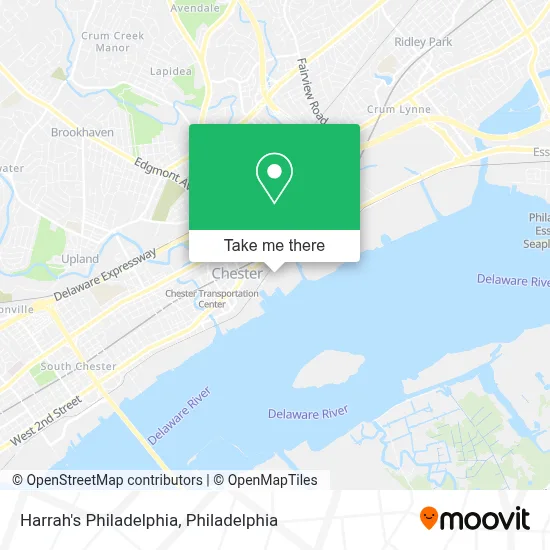 Harrah's Philadelphia map