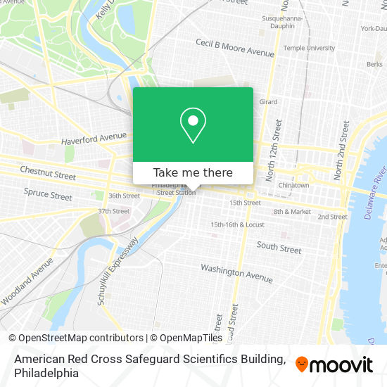 American Red Cross Safeguard Scientifics Building map