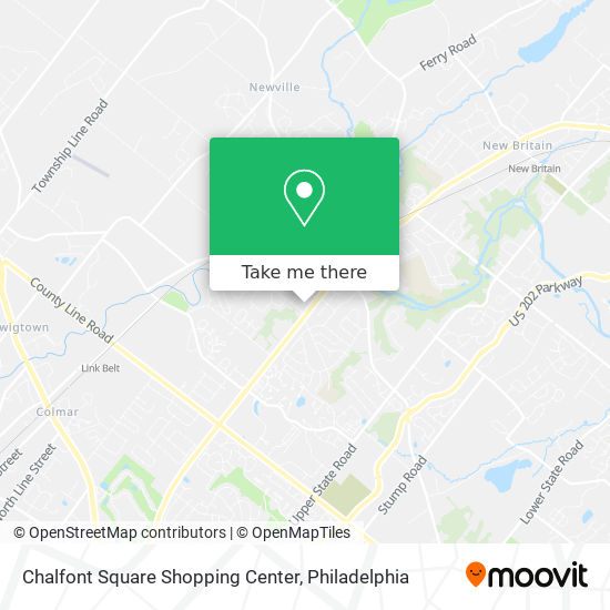 Mapa de Chalfont Square Shopping Center