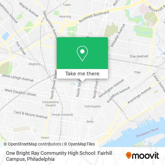 One Bright Ray Community High School: Fairhill Campus map