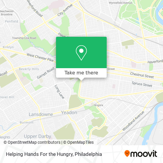 Helping Hands For the Hungry map