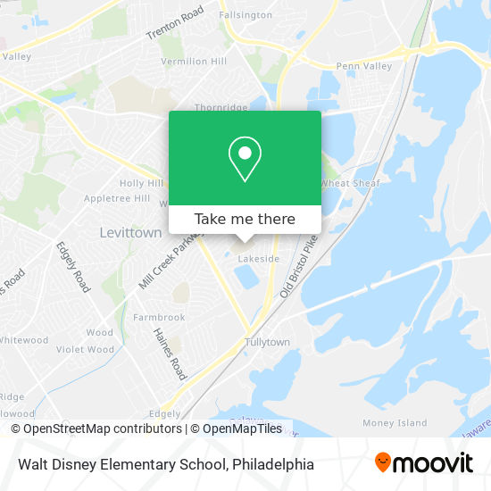 Mapa de Walt Disney Elementary School