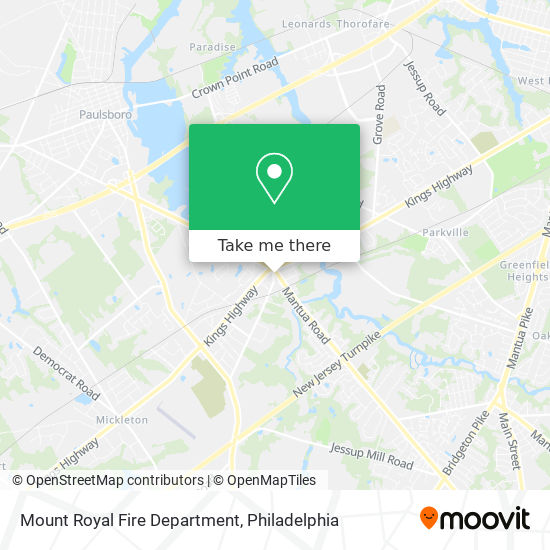 Mount Royal Fire Department map