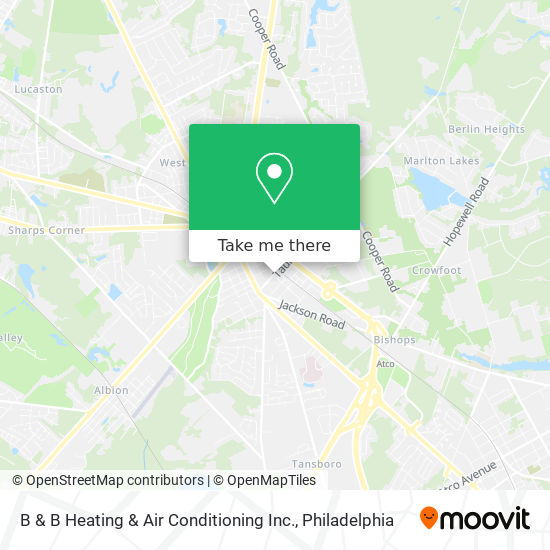 B & B Heating & Air Conditioning Inc. map