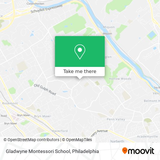 Gladwyne Montessori School map