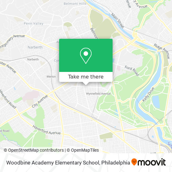 Woodbine Academy Elementary School map