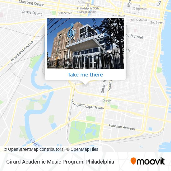 Girard Academic Music Program map