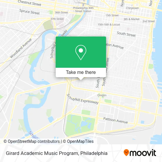 Girard Academic Music Program map