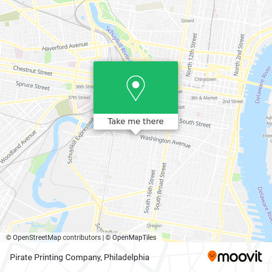 Mapa de Pirate Printing Company