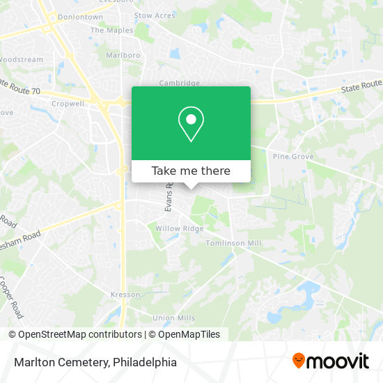 Marlton Cemetery map