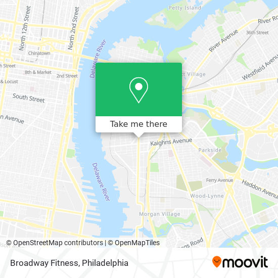 Broadway Fitness map