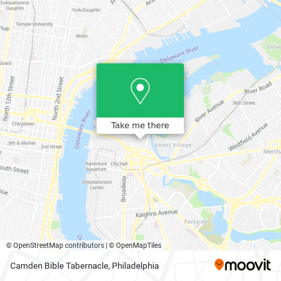 Camden Bible Tabernacle map