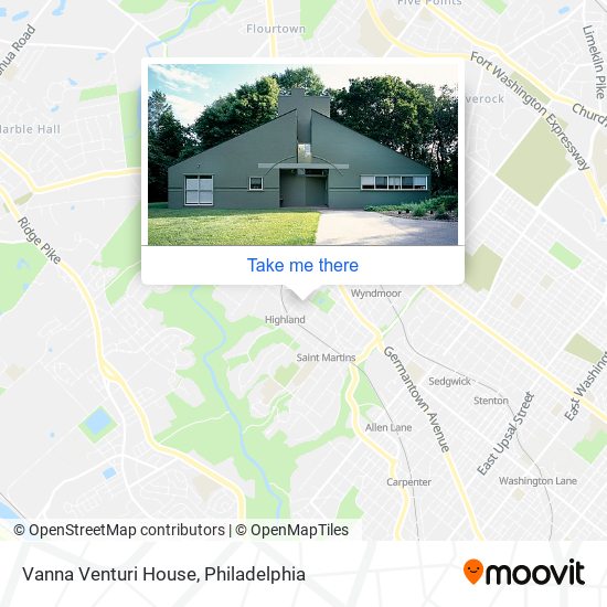 Vanna Venturi House map