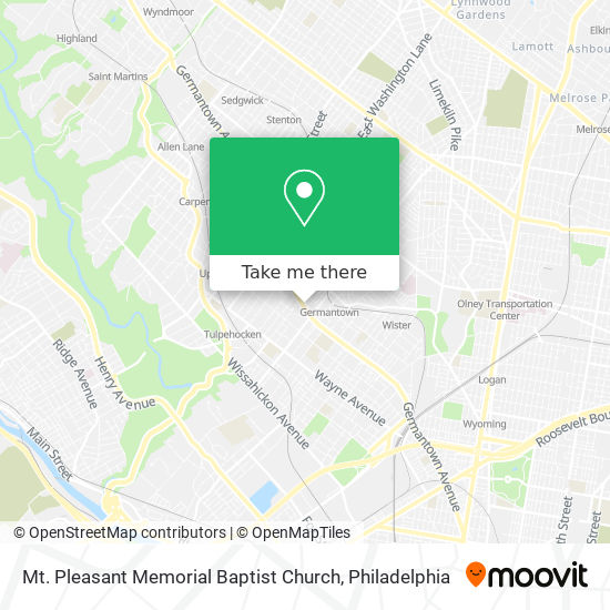 Mapa de Mt. Pleasant Memorial Baptist Church