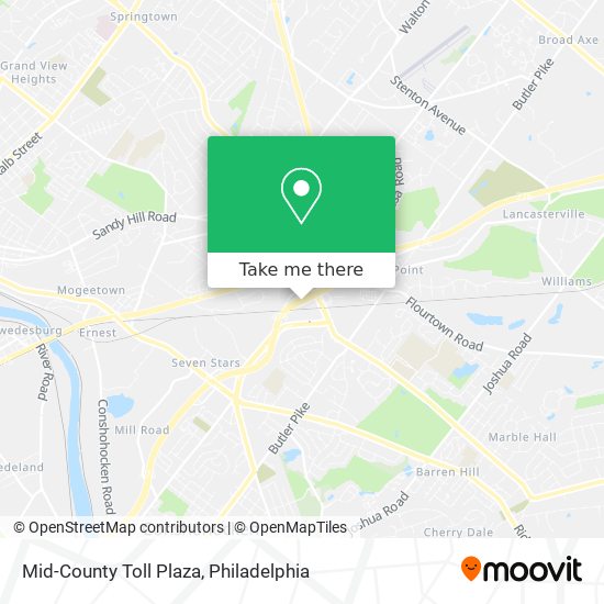 Mid-County Toll Plaza map