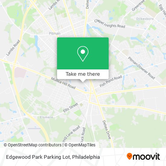 Edgewood Park Parking Lot map