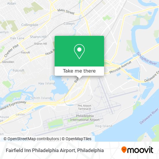 Mapa de Fairfield Inn Philadelphia Airport