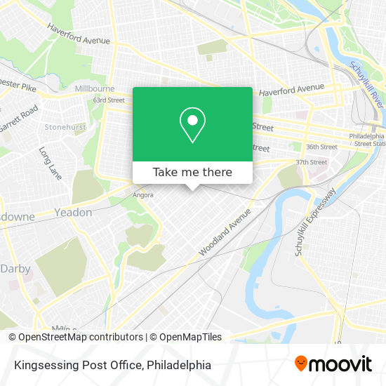 Kingsessing Post Office map