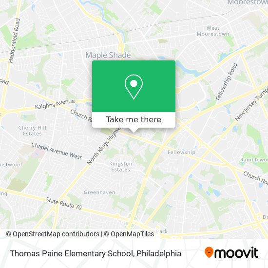 Thomas Paine Elementary School map
