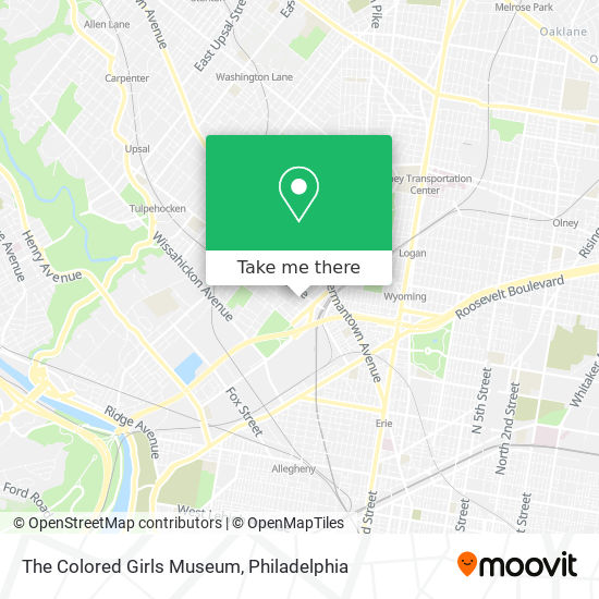 The Colored Girls Museum map
