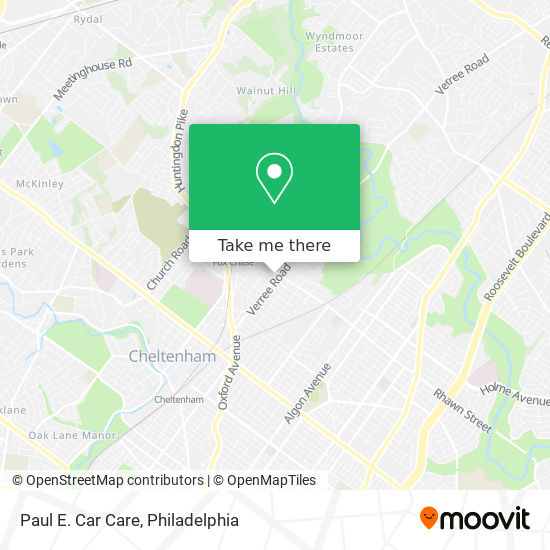 Paul E. Car Care map