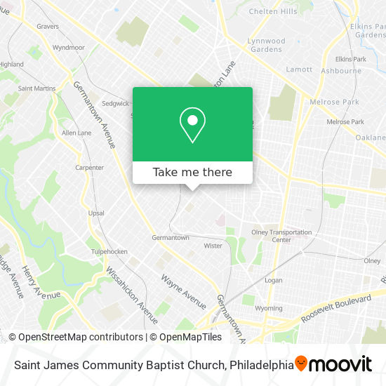 Mapa de Saint James Community Baptist Church