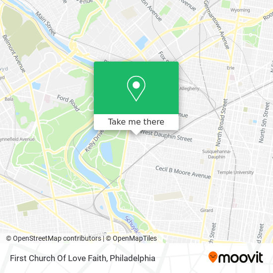 First Church Of Love Faith map