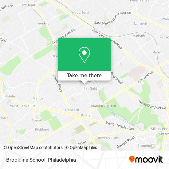 Mapa de Brookline School