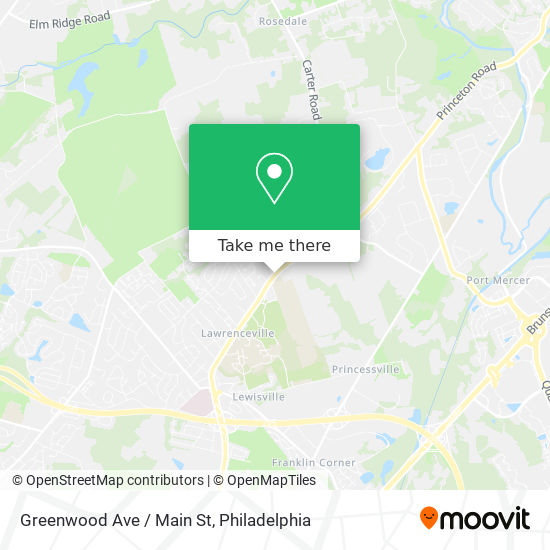 Mapa de Greenwood Ave / Main St