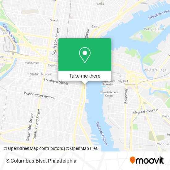 S Columbus Blvd map
