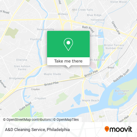 A&D Cleaning Service map