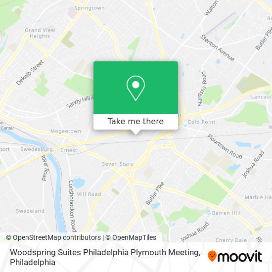 Woodspring Suites Philadelphia Plymouth Meeting map