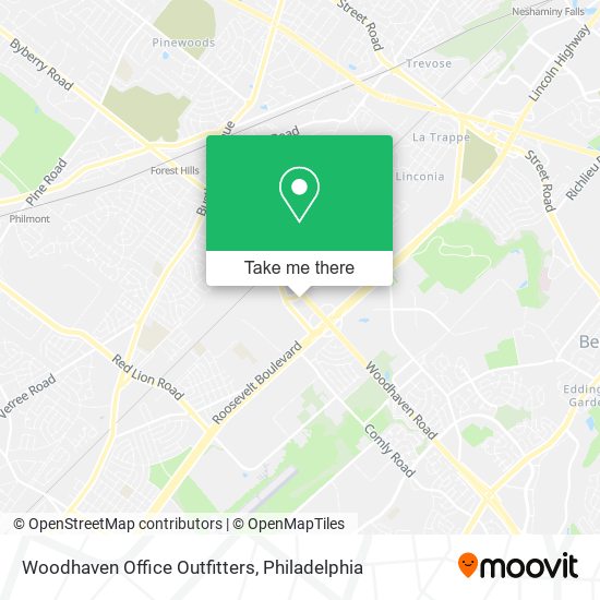 Mapa de Woodhaven Office Outfitters