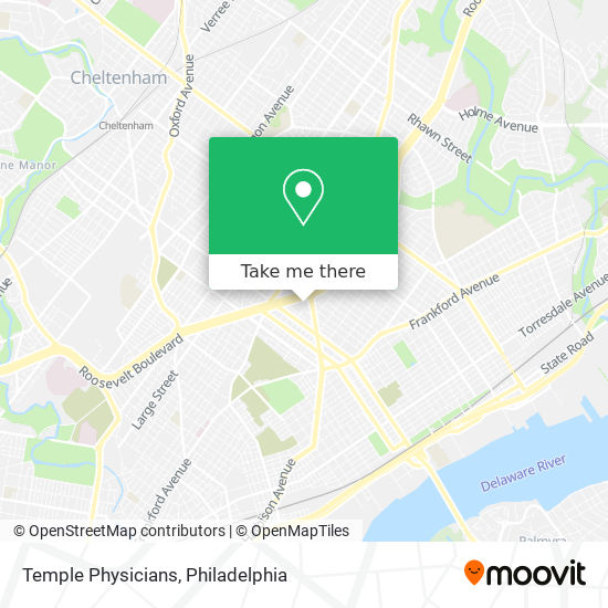 Temple Physicians map