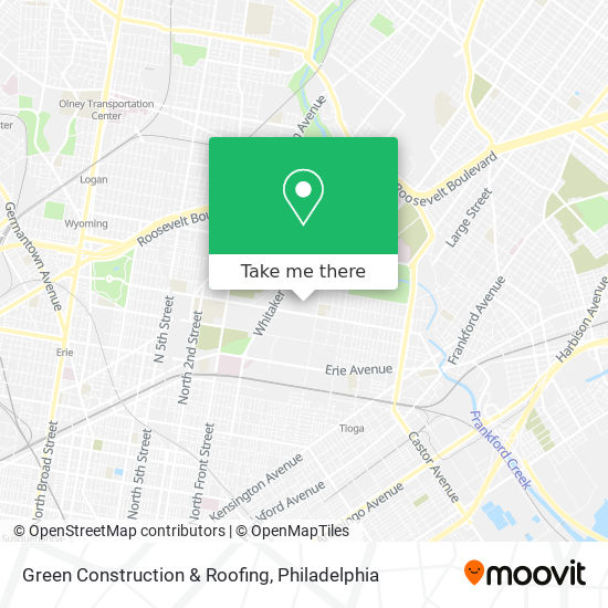 Green Construction & Roofing map