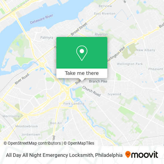 All Day All Night Emergency Locksmith map