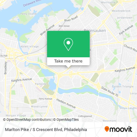Mapa de Marlton Pike / S Crescent Blvd