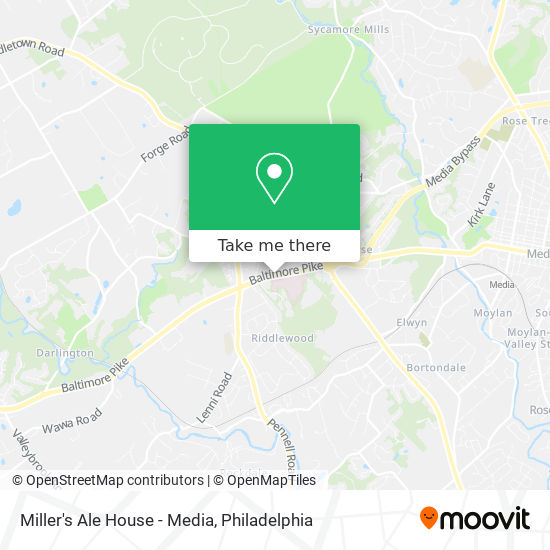 Miller's Ale House - Media map