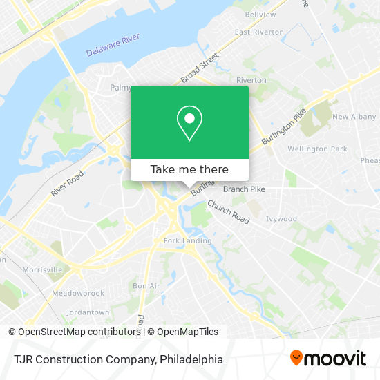 TJR Construction Company map
